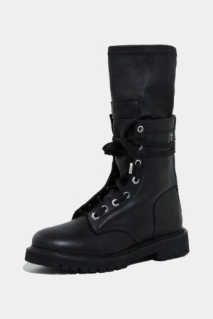 COMBAT BOOT | BLACK LEATHER