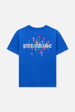 KIDS EDSON SHORT SLEEVE TEE | ROYAL BLUE OLD ENGLISH PARADISE