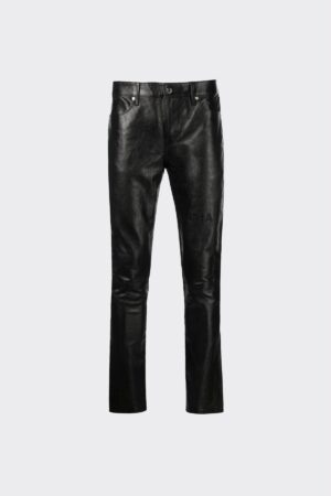 AKIO LEATHER PANT | BLACK