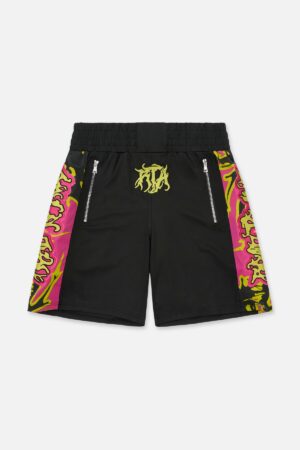 UDO BOXING SHORT | BLACK FUCHSIA BEETLE