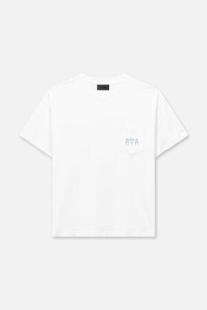 BASTIEN POCKET TEE | WHITE SPIKED R