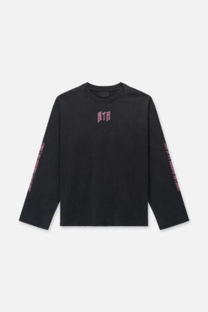 MARCEAU OVERSIZED LONG SLEEVE TEE | BLACK SCENERY