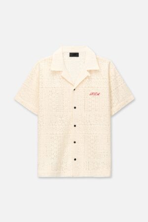 NATHAN SHORT SLEEVE SHIRT | SAND CURSIVE