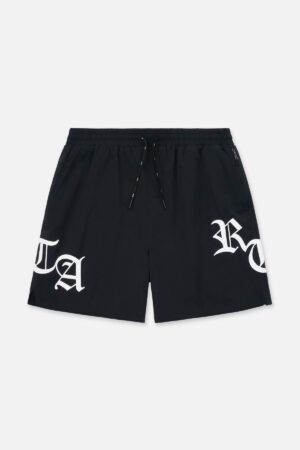 MARK SWIM TRUNK | BLACK OLD ENGLISH RTA