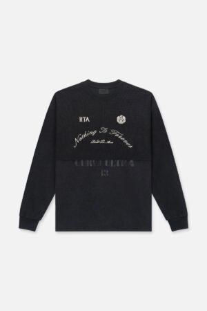 DARIO CONTRAST PANEL SWEATSHIRT | VINTAGE BLACK