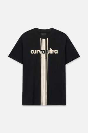 COLIN OVERSIZED TEE | BLACK ULTRA STRIPES