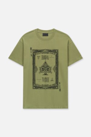 COLIN OVERSIZED TEE | OIL GREEN MONEY