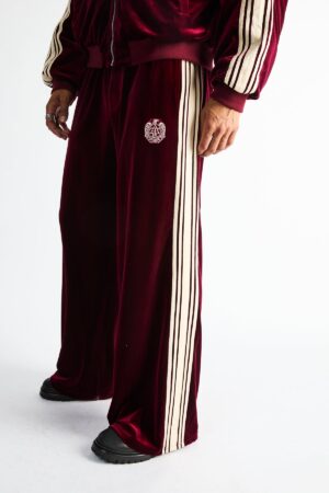 LUXEN BAGGY SWEATPANTS | BURGUNDY CREST