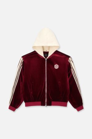 REI BOMBER HOODIE | BURGUNDY CREST