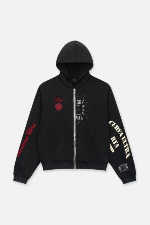 RIKO HALF ZIP UP | VINTAGE BLACK COMBO