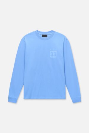 LAWRENCE LONG SLEEVE TEE | BLUE DIGITAL VINYL