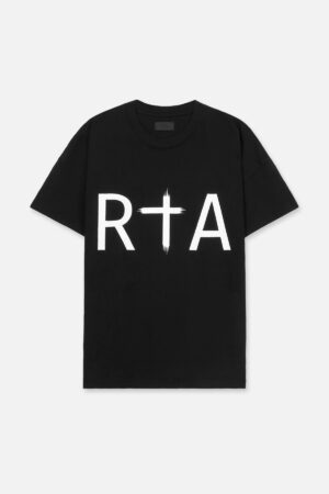 LIAM SHORT SLEEVE TEE | BLACK FRONT LOGO