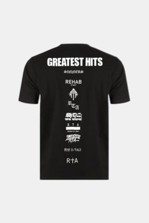 LIAM SHORT SLEEVE TEE | BLACK GREATEST HITS