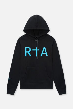 DION HOODIE | BLACK BLUE RTA