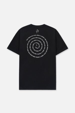 COLIN OVERSIZED TEE | BLACK SPIRAL RTA
