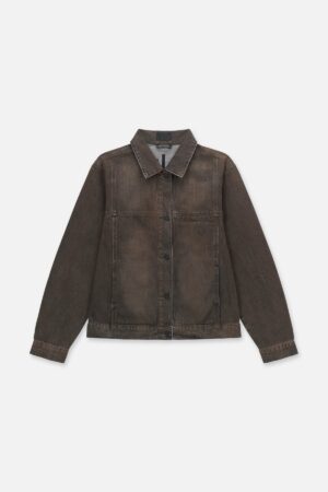 VALENTIANO DENIM JACKET | MOCHA DRIFT