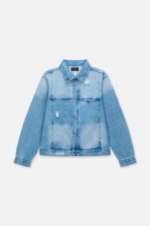 VALENTIANO DENIM JACKET | GLACIER BLUE