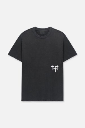 COLIN OVERSIZED SHORT SLEEVE TEE | BLACK SMOKY STARS