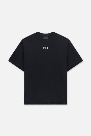 ELIAN DOUBLE LAYERED TEE | BLACK RTA FLAG