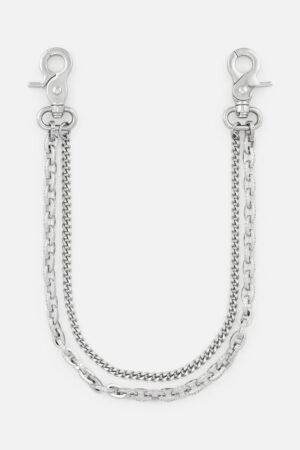 EREN DOUBLE CUBAN PANT CHAIN | SILVER RTA