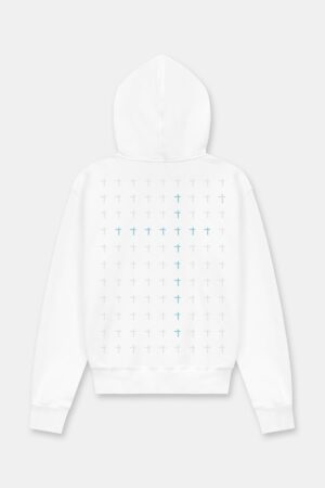 DION HOODIE | WHITE CAROLINA BLUE CROSS