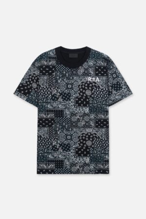 LIAM GRAPHIC TEE | BLACK RTA BANDANA