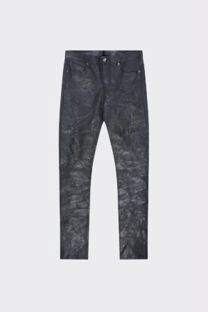 AKIO LEATHER PANT | BLACK PORCELAIN