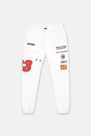 OWEN SWEATPANT | WHITE RACING NUMBERS