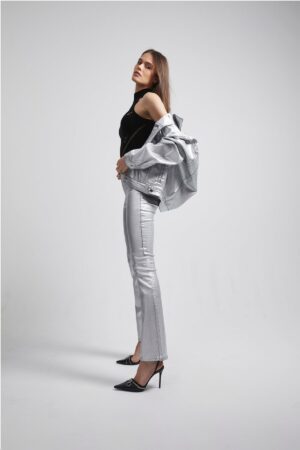 ODETTE WIDE LEG JEAN | SILVER
